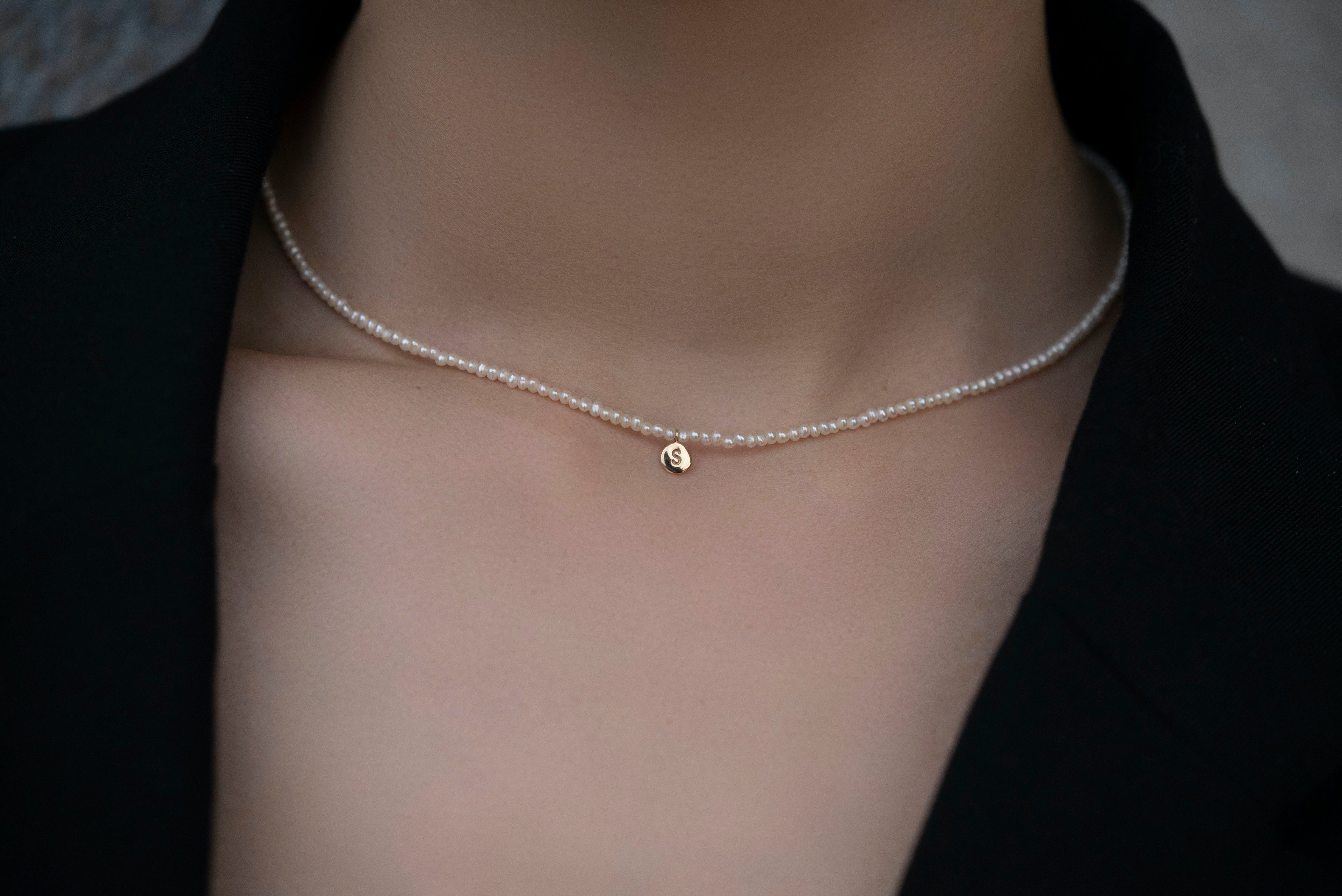 Pearl Choker 迷你珍珠頸鏈 w/ 小金片